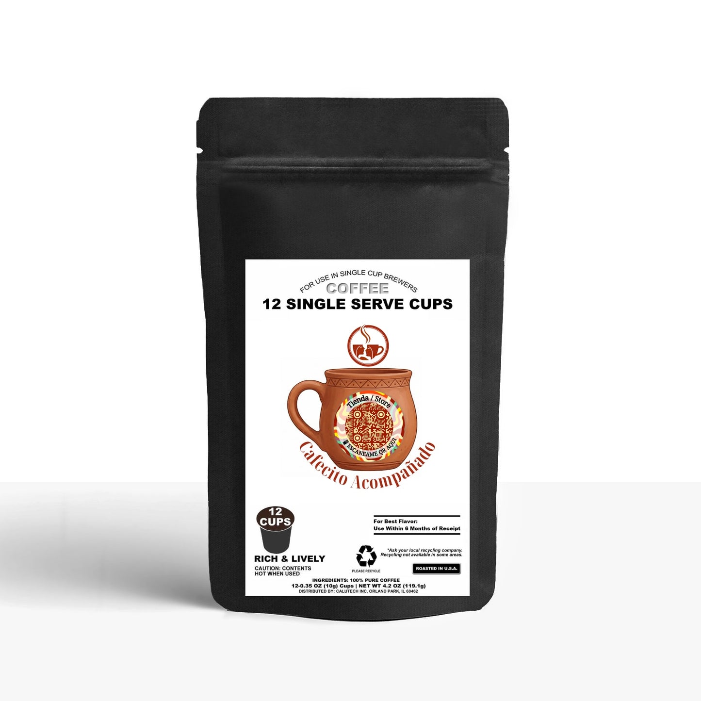 12 Pack Single Serve Coffee Capsules